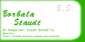 borbala staudt business card